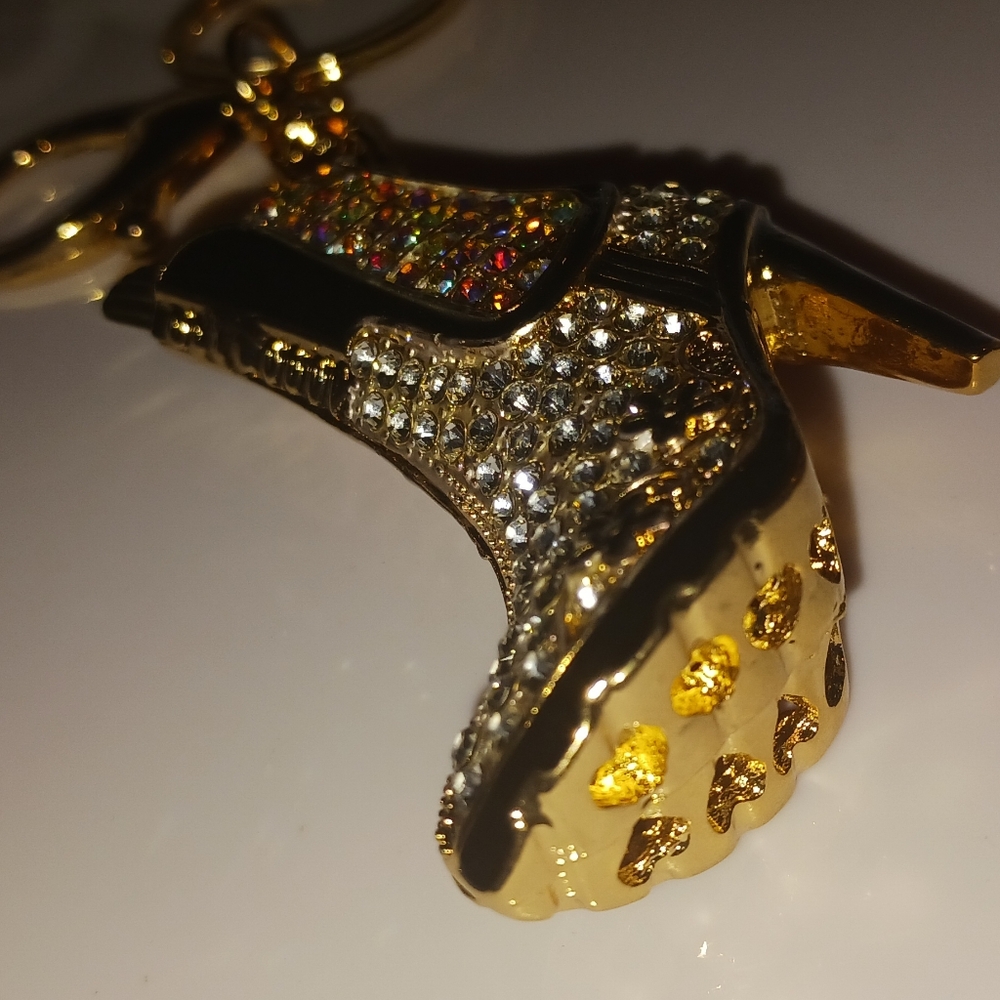 Jeweled Cowboy Boot Keychain - Picture 6 of 6